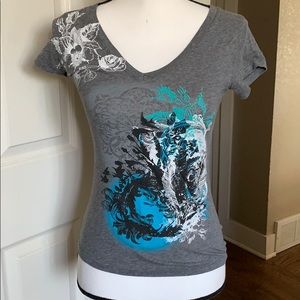 Express Grey Graphic Tee